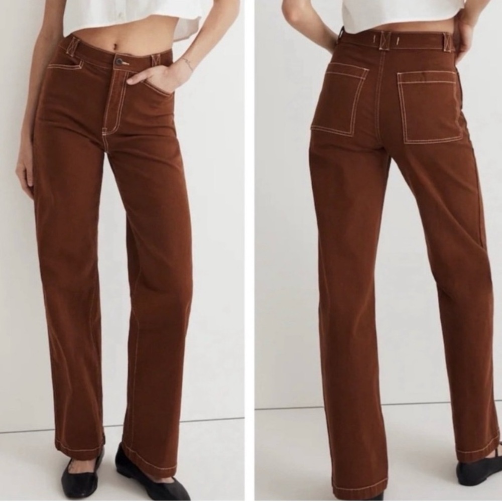 Madewell Chocolate Wide Leg Jeans